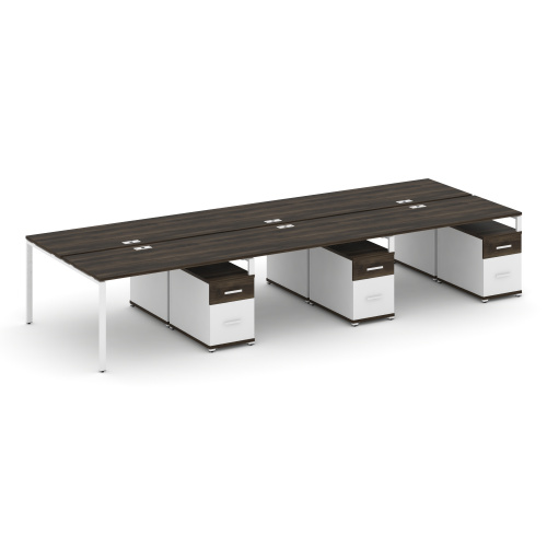 Бенч-система на 6 мест с 3 опорными тумбами Concept CN.DRS-355 фото 10 Бенч-система на 6 мест с 3 опорными тумбами Concept CN.DRS-355 фото 10