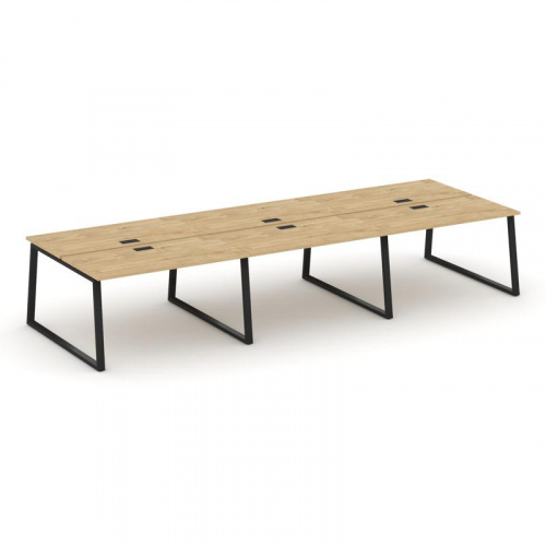 Style Project Рабочая станция 2-х сторон. SN-6T1.DRS-081 Акация Лорка/Металл Антрацит/Заглушка Пласт