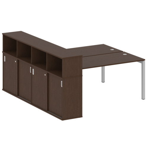 Бенч-система с шкафом-купе на П-обр. м/к Metal System Quattro 50БП.РС-СШК-4.4 фото 9 Бенч-система с шкафом-купе на П-обр. м/к Metal System Quattro 50БП.РС-СШК-4.4 фото 9