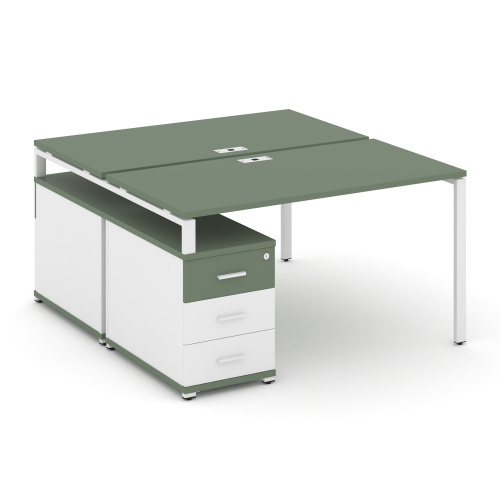 Бенч-система на 2 места с опорной тумбой Concept CN.DRS-302 фото 5