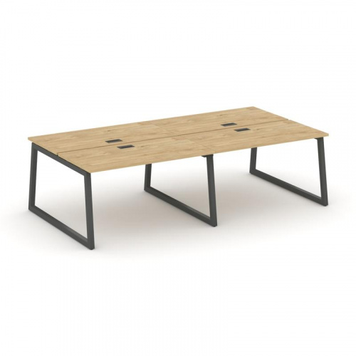 Style Project Рабочая станция 2-х сторон. SN-5T1.DRS-051 Акация Лорка/Металл Антрацит/Заглушка Пласт фото 22