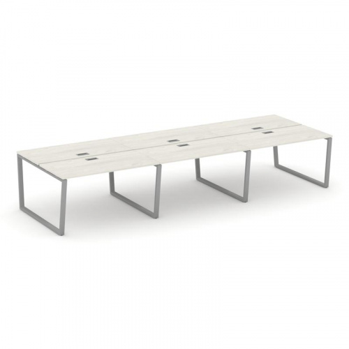 Style Project Рабочая станция 2-х сторон. SN-6T2.DRS-073 Акация Лорка/Металл Антрацит/Заглушка Пласт фото 12