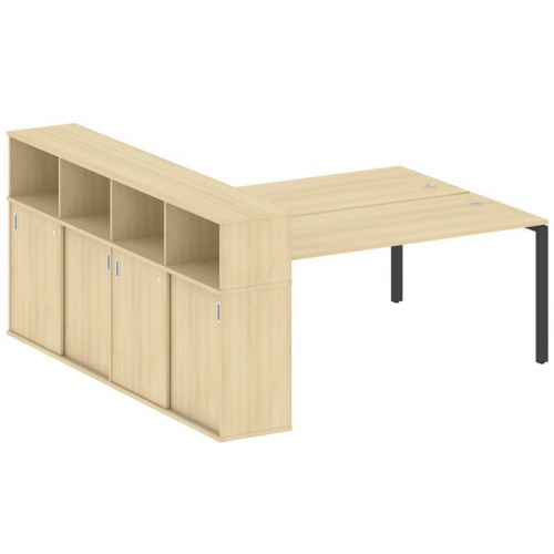 Бенч-система с шкафом-купе на П-обр. м/к Metal System БП.РС-СШК-4.5 фото 2