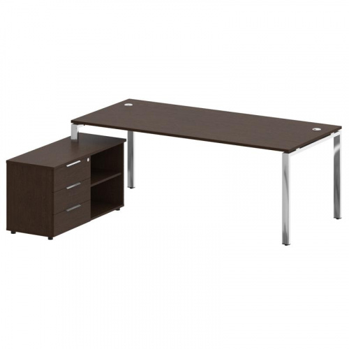 Стол руководителя с тумбой Metal System Direct БГ.СРТ-6.9 (L) фото 2 Стол руководителя с тумбой Metal System Direct БГ.СРТ-6.9 (L) фото 2