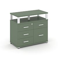 Тумба приставная с 4 ящиками Concept CN.TSP-012 W