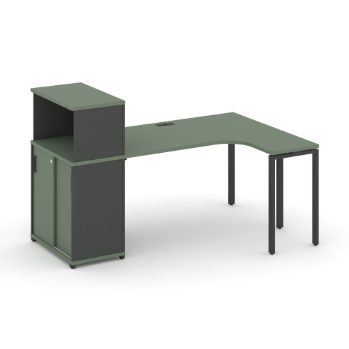 Стол эргономичный с опорным шкафом-купе Concept CN.SA-219(R) Стол эргономичный с опорным шкафом-купе Concept CN.SA-219(R)