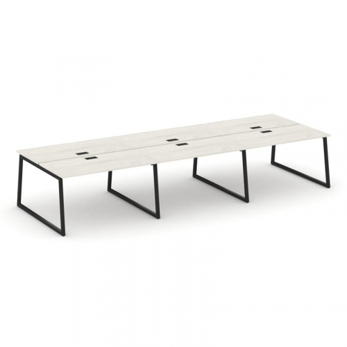 Style Project Рабочая станция 2-х сторон. SN-4T1.DRS-073 Акация Лорка/Металл Антрацит/Заглушка Пласт фото 4