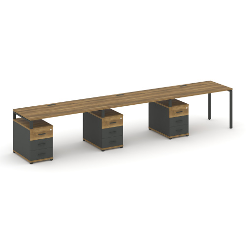 Бенч-система на 3 места с 3 опорными тумбами Concept CN.ORS-341