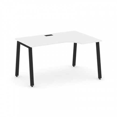 Style Project Стол рабочий эргоном. SN-6A.SPA-022(R) Антрацит/Металл Белый 1580*800/980*750 фото 5 Style Project Стол рабочий эргоном. SN-6A.SPA-022(R) Антрацит/Металл Белый 1580*800/980*750 фото 5