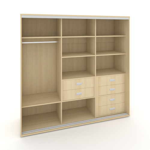 Корпус 3-х секционного шкафа низкого L=2369мм Maris SH.K3-6.2 K3