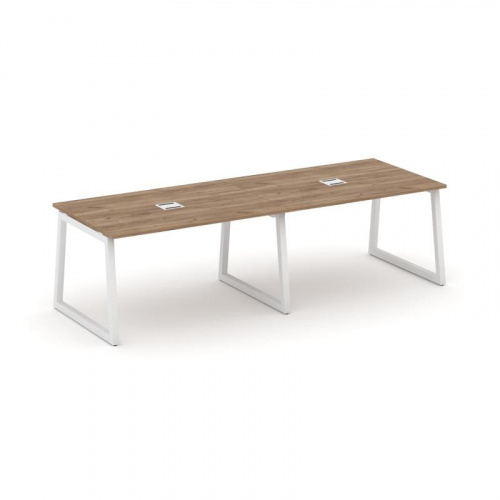 Style Project Стол переговорный SN-5T1.SPRG-012 Акация Лорка/Металл Антрацит/Заглушка Металл Антраци фото 12