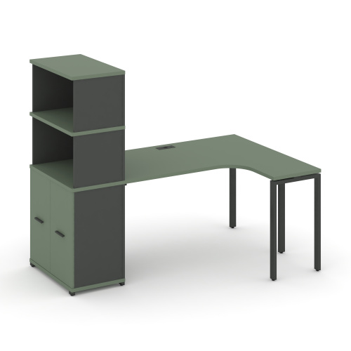 Стол эргономичный с опорным распашным шкафом Concept CN.SA-215(R) Стол эргономичный с опорным распашным шкафом Concept CN.SA-215(R)