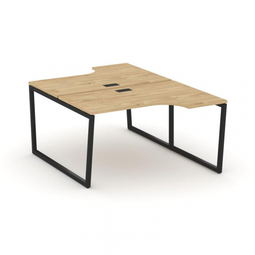 Style Project Рабочая станция эргоном. SN-4T2.DRPA-001 Акация Лорка/Металл Антрацит/Заглушка Пластик