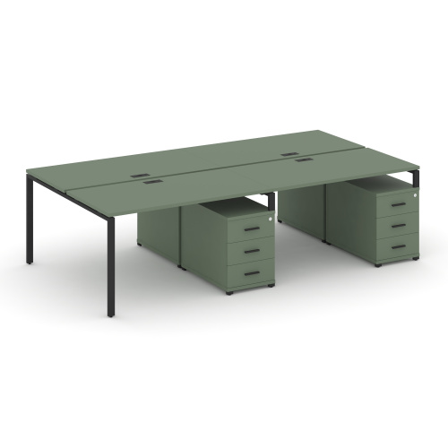 Бенч-система на 4 места с 2 опорными тумбами Concept CN.DRS-319 Бенч-система на 4 места с 2 опорными тумбами Concept CN.DRS-319