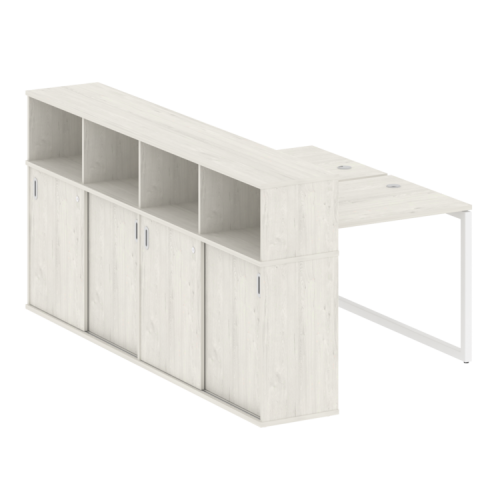 Бенч-система с шкафом-купе на О-обр. м/к Metal System Quattro 40БО.РС-СШК-4.1 фото 4