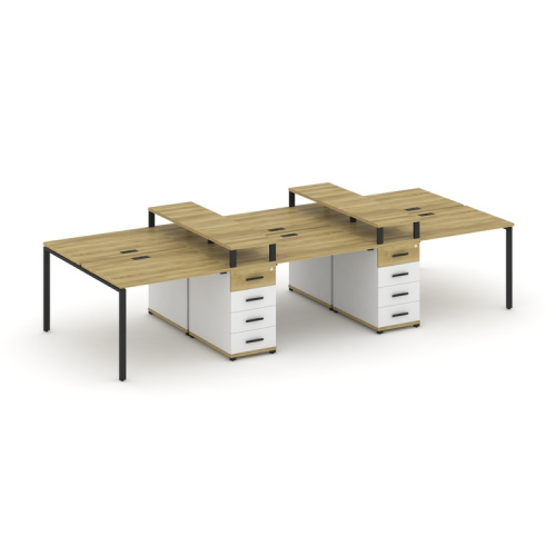 Бенч-система на 6 мест с 2 опорными тумбами Concept CN.DRS-465 фото 6