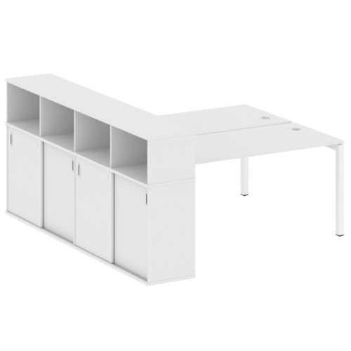 Бенч-система с шкафом-купе на П-обр. м/к Metal System Quattro 50БП.РС-СШК-4.4 фото 13 Бенч-система с шкафом-купе на П-обр. м/к Metal System Quattro 50БП.РС-СШК-4.4 фото 13