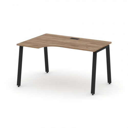 Style Project Стол рабочий эргоном. SN-6A.SPA-012(L) Антрацит/Металл Белый 1580*700/980*750 фото 14