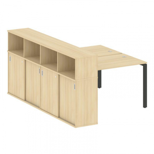 Бенч-система с шкафом-купе на П-обр. м/к Metal System БП.РС-СШК-4.2 фото 2 Бенч-система с шкафом-купе на П-обр. м/к Metal System БП.РС-СШК-4.2 фото 2