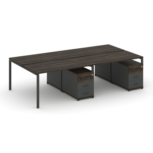 Бенч-система на 4 места с 2 опорными тумбами Concept CN.DRS-320 фото 3 Бенч-система на 4 места с 2 опорными тумбами Concept CN.DRS-320 фото 3