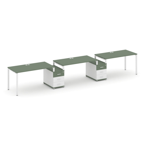 Бенч-система на 3 места с 2 опорными тумбами Concept CN.ORS-325 фото 5