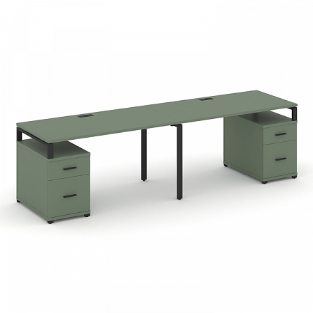 Бенч-система на 2 места с 2 опорными тумбами Concept CN.ORS-322