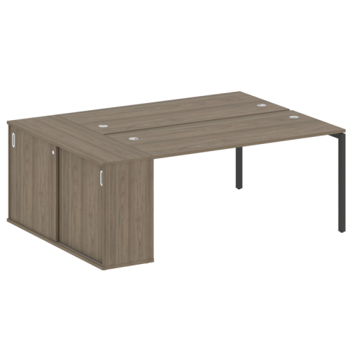 Бенч-система с шкафом-купе на П-обр. м/к Metal System Quattro 40БП.РС-СШК-1.4 Бенч-система с шкафом-купе на П-обр. м/к Metal System Quattro 40БП.РС-СШК-1.4