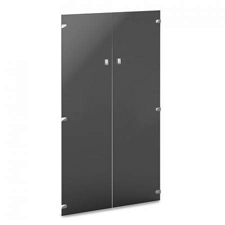 Двери средние стеклянные тонированные V-022