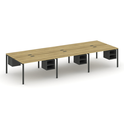 Бенч-система на 6 мест с подвесными тумбами Concept CN.DRS-145 фото 4 Бенч-система на 6 мест с подвесными тумбами Concept CN.DRS-145 фото 4