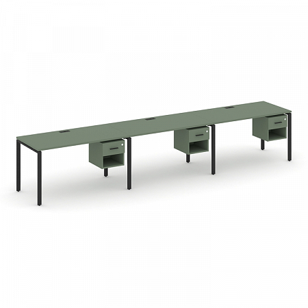 Бенч-система на 3 места с подвесными тумбами Concept CN.ORS-139