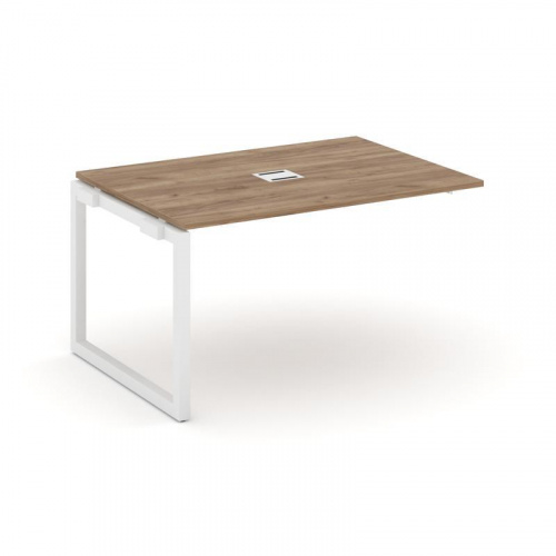 Style Project Проходной наб. элем. перег. стола SN-5O.NSPRG-001 Дуб Наварра/Металл Белый 980*980*750 фото 22