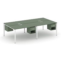 Бенч-система на 4 места с подвесными тумбами Concept CN.DRS-138