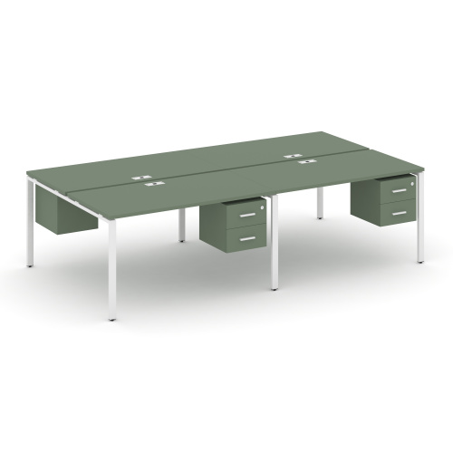 Бенч-система на 4 места с подвесными тумбами Concept CN.DRS-133 Бенч-система на 4 места с подвесными тумбами Concept CN.DRS-133