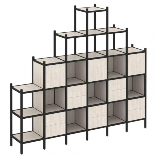 Стеллаж офисный прямой Loft VR.L-24 фото 5 Стеллаж офисный прямой Loft VR.L-24 фото 5