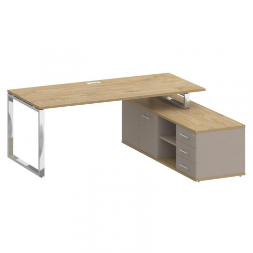 Стол руководителя с опорной греденцией Shift SK.SRG-200 (R) Стол руководителя с опорной греденцией Shift SK.SRG-200 (R)