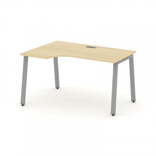 Style Project Стол рабочий эргоном. SN-6A.SPA-012(L) Антрацит/Металл Белый 1580*700/980*750 фото 13