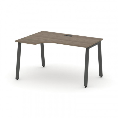 Style Project Стол рабочий эргоном. SN-6A.SPA-012(L) Антрацит/Металл Белый 1580*700/980*750 фото 26