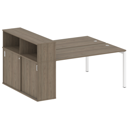 Бенч-система с шкафом-купе на П-обр. м/к Metal System Quattro 50БП.РС-СШК-2.4 фото 3 Бенч-система с шкафом-купе на П-обр. м/к Metal System Quattro 50БП.РС-СШК-2.4 фото 3