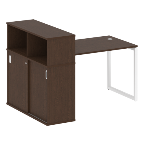 Стол офисный с шкафом-купе на О-обр. м/к Metal System Quattro 40БО.РС-СШК-3.2 фото 5 Стол офисный с шкафом-купе на О-обр. м/к Metal System Quattro 40БО.РС-СШК-3.2 фото 5