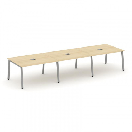 Style Project Стол переговорный SN-6A.SPRG-053 Дуб Табак/Металл Белый 4410*1180*750 фото 7 Style Project Стол переговорный SN-6A.SPRG-053 Дуб Табак/Металл Белый 4410*1180*750 фото 7