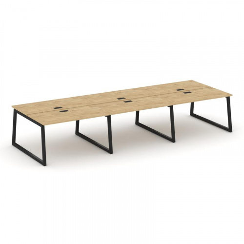 Style Project Рабочая станция 2-х сторон. SN-5T1.DRS-073 Акация Лорка/Металл Антрацит/Заглушка Пласт