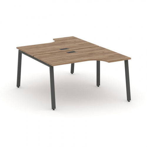 Style Project Рабочая станция эргоном. SN-6A.DRPA-011 Дуб Наварра/Металл Антрацит 1380*1432/1992*750 фото 19