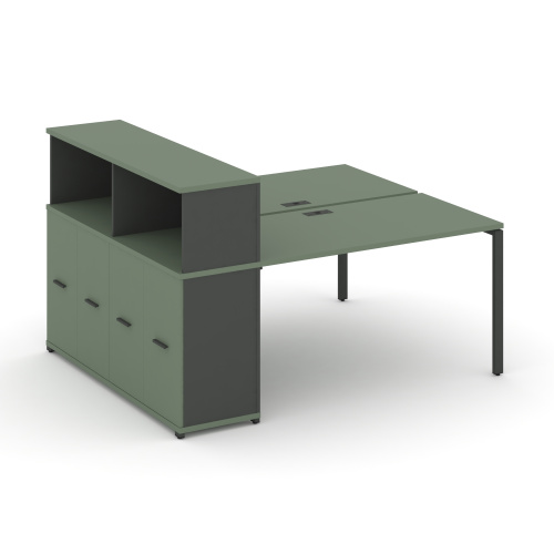 Бенч-система с опорным распашным шкафом Concept CN.DRS-227 фото 2 Бенч-система с опорным распашным шкафом Concept CN.DRS-227 фото 2