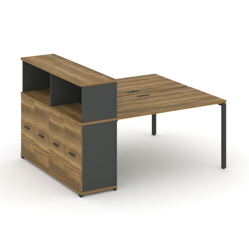 Бенч-система с опорным распашным шкафом Concept CN.DRS-227 Бенч-система с опорным распашным шкафом Concept CN.DRS-227