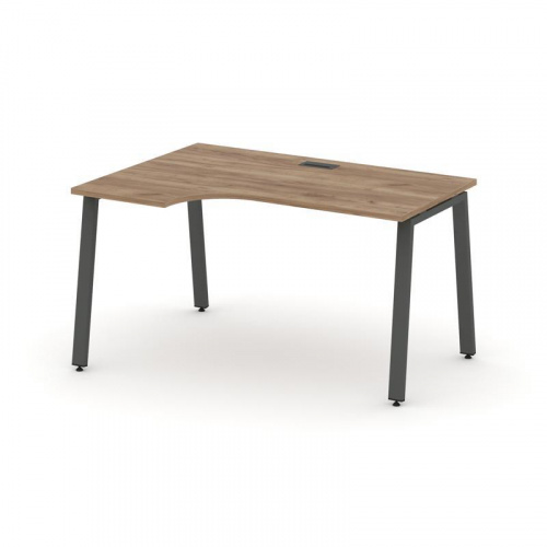 Style Project Стол рабочий эргоном. SN-6A.SPA-012(L) Антрацит/Металл Белый 1580*700/980*750 фото 20