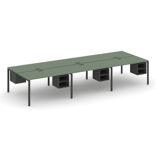 Бенч-система на 6 мест с подвесными тумбами Concept CN.DRS-145 фото 2 Бенч-система на 6 мест с подвесными тумбами Concept CN.DRS-145 фото 2