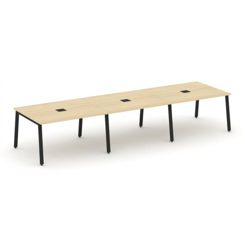 Style Project Стол переговорный SN-6A.SPRG-053 Дуб Табак/Металл Белый 4410*1180*750 фото 8 Style Project Стол переговорный SN-6A.SPRG-053 Дуб Табак/Металл Белый 4410*1180*750 фото 8