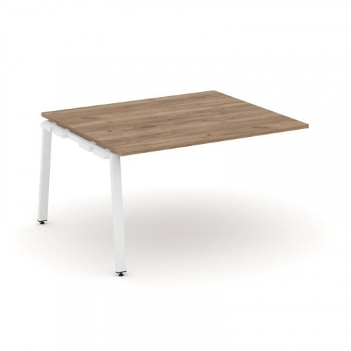 Style Project Проходной наб. элем. перег. стола SN-6A.NSPRG-033.3 Дуб Наварра/Металл Белый 1380*1180 фото 19