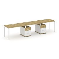 Бенч-система на 3 места с 2 опорными тумбами Concept CN.ORS-338