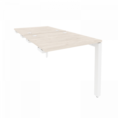 Стол-приставка двойной на П-обр. м/к Onix O.MP-D.SPR-0.8